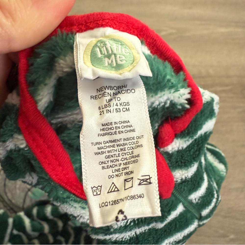 3 Baby Footed Pajamas Santa, Dinos, Blue Size Newborn - Picture 7 of 7